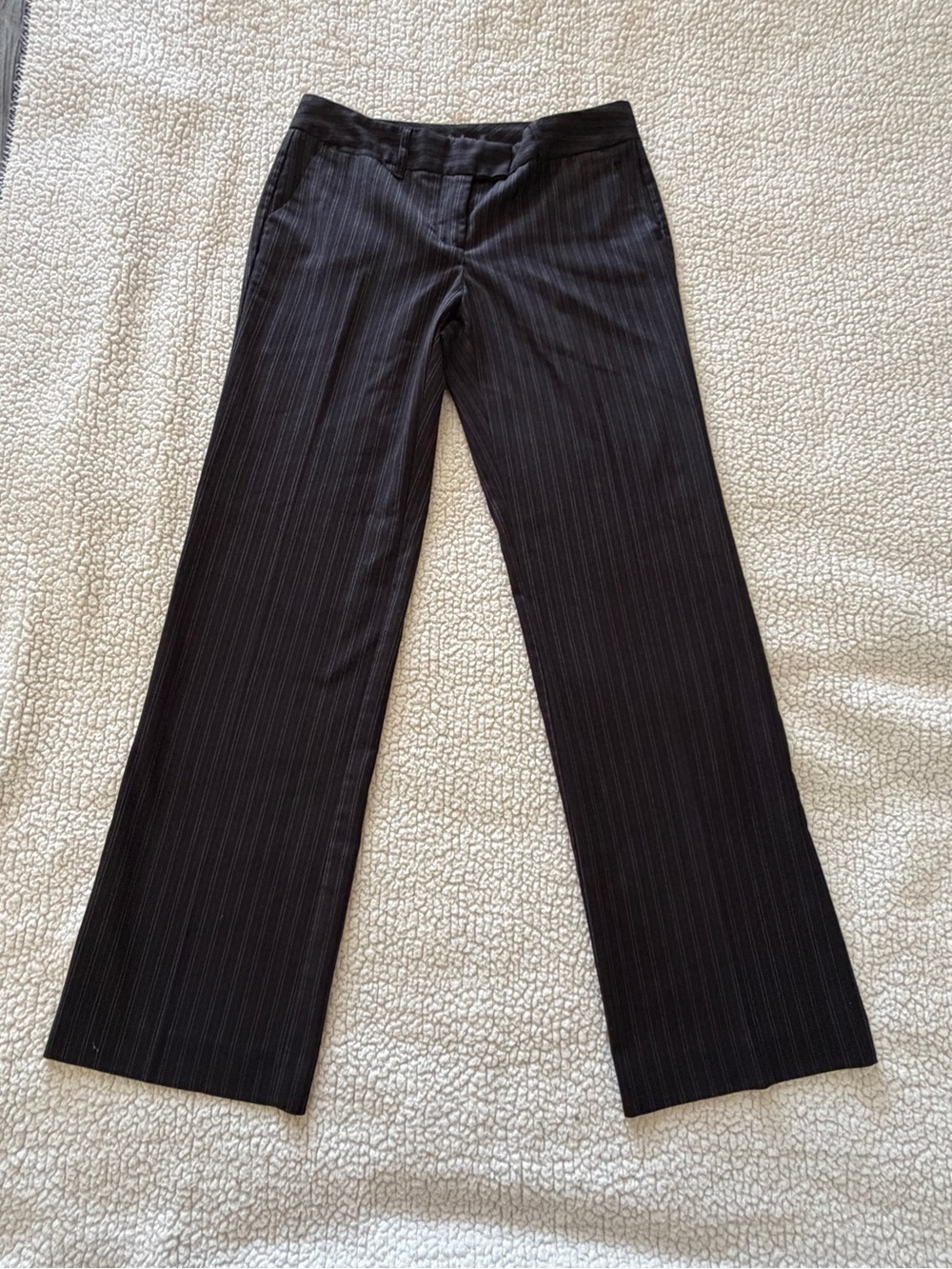 Daisy Fuentes Pinstripe Straight-Leg Dress Pants sz 4